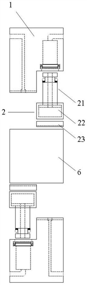 High temperature and high pressure conventional triaxial direct shear fracture seepage coupling test device and its application method