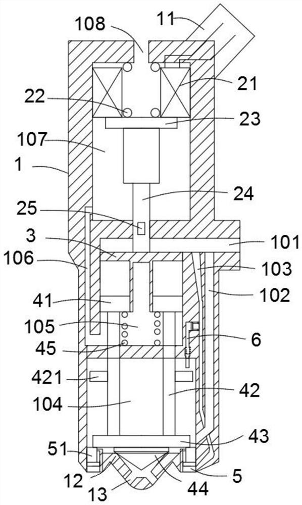 High-capacity dosing fuel injection valve with inductive circuit