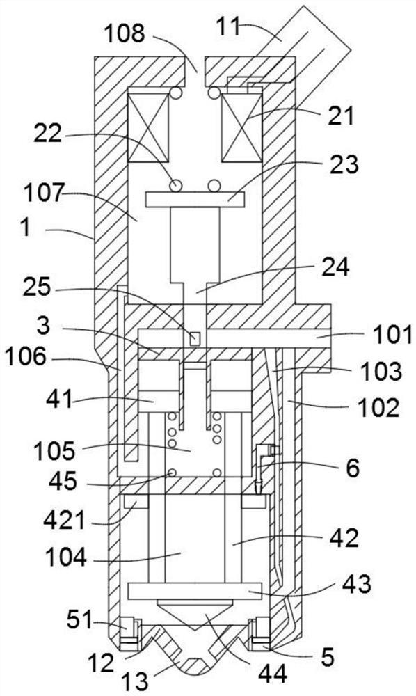 High-capacity dosing fuel injection valve with inductive circuit