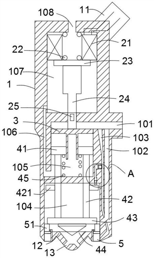 High-capacity dosing fuel injection valve with inductive circuit