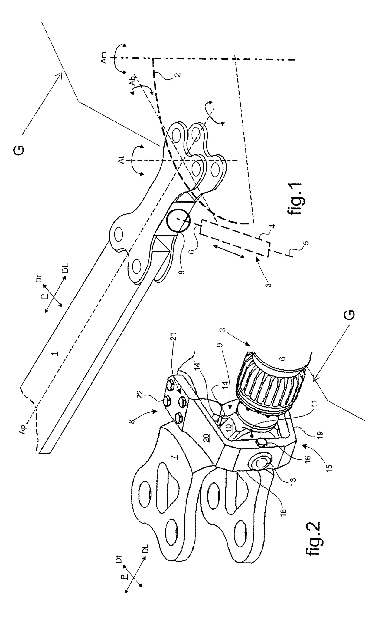 Laminated ball joint connection device between a rotorcraft rotor blade and a lead/lag damper of said blade