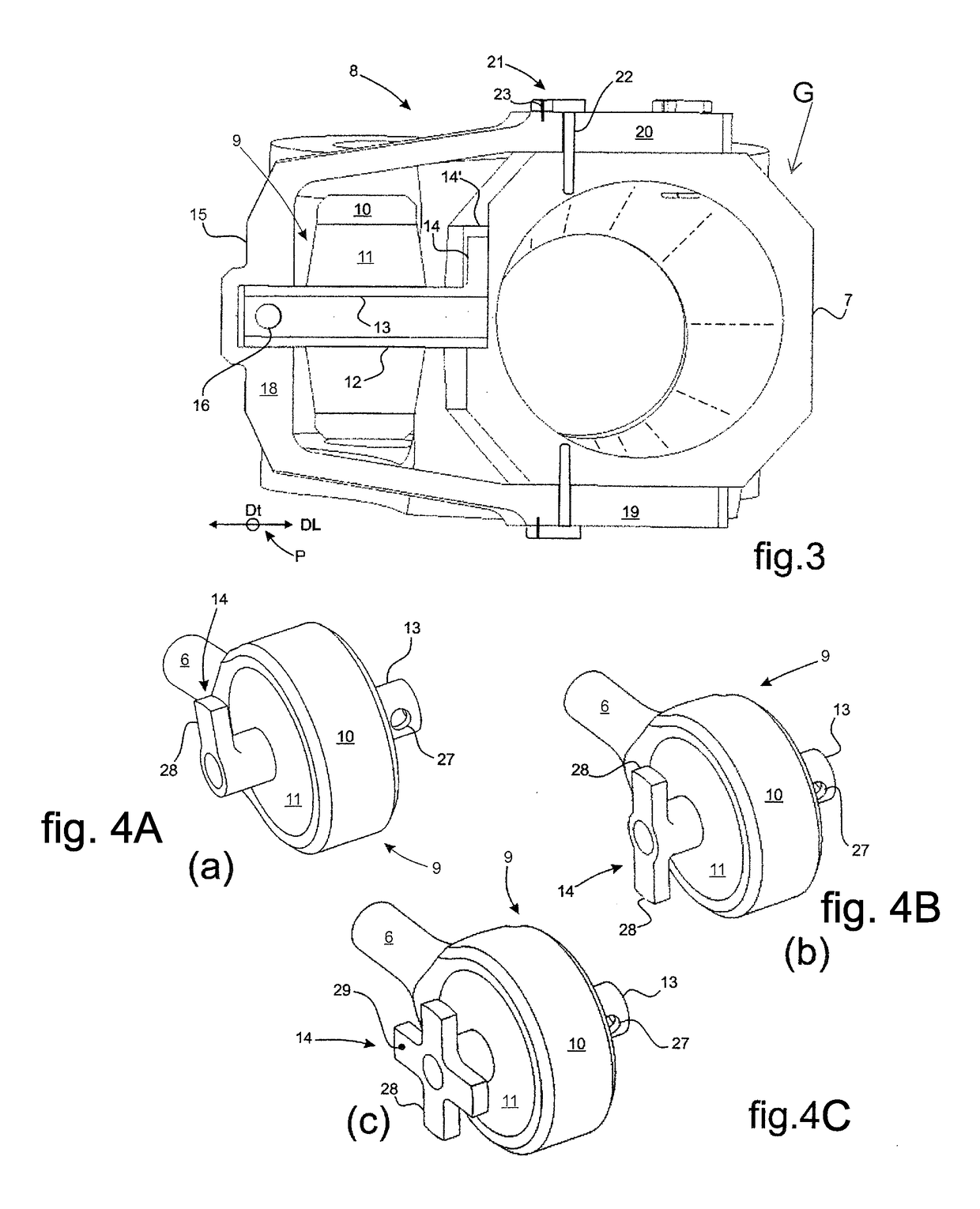 Laminated ball joint connection device between a rotorcraft rotor blade and a lead/lag damper of said blade