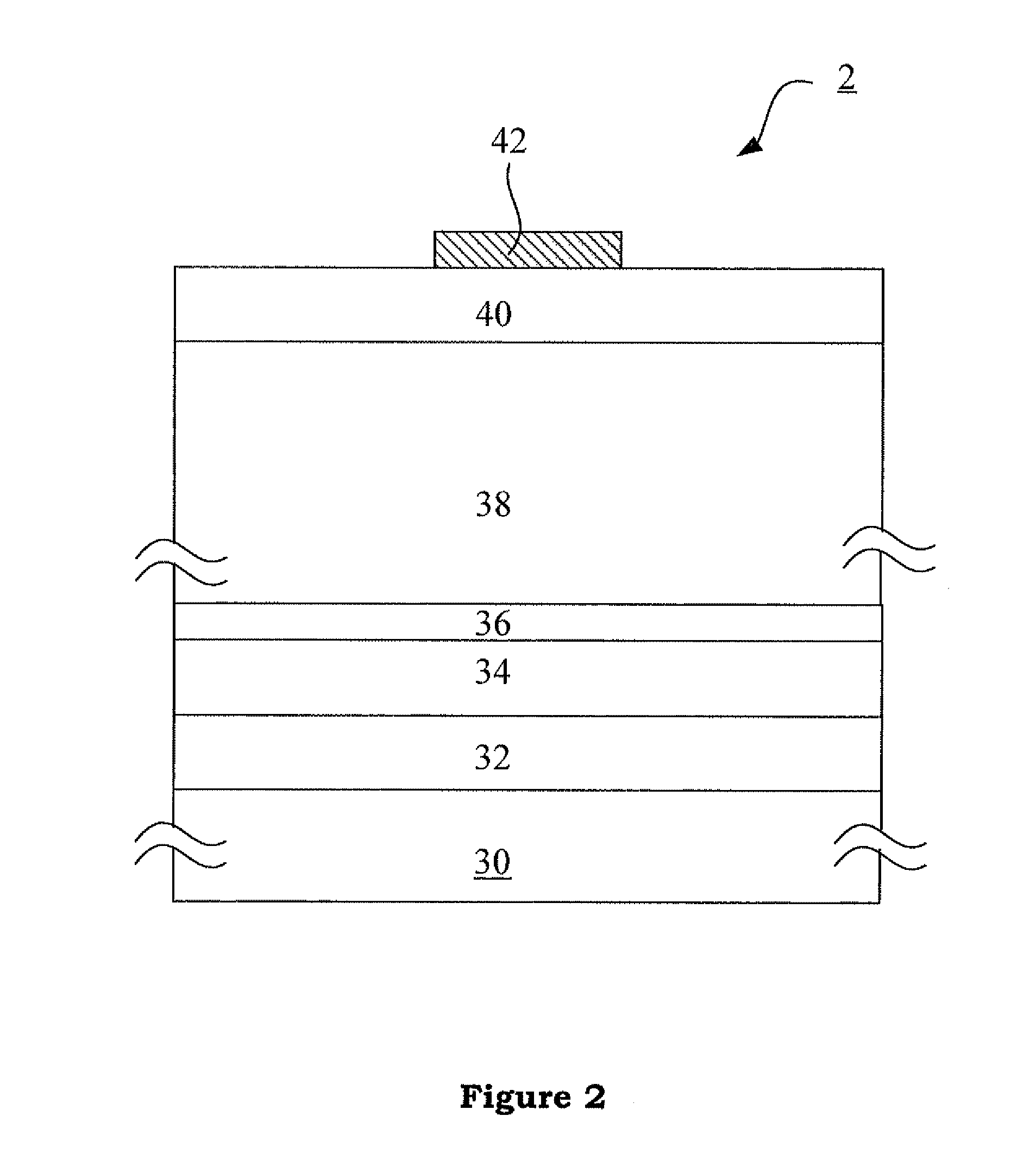 Light emitting device with graded composition hole tunneling layer