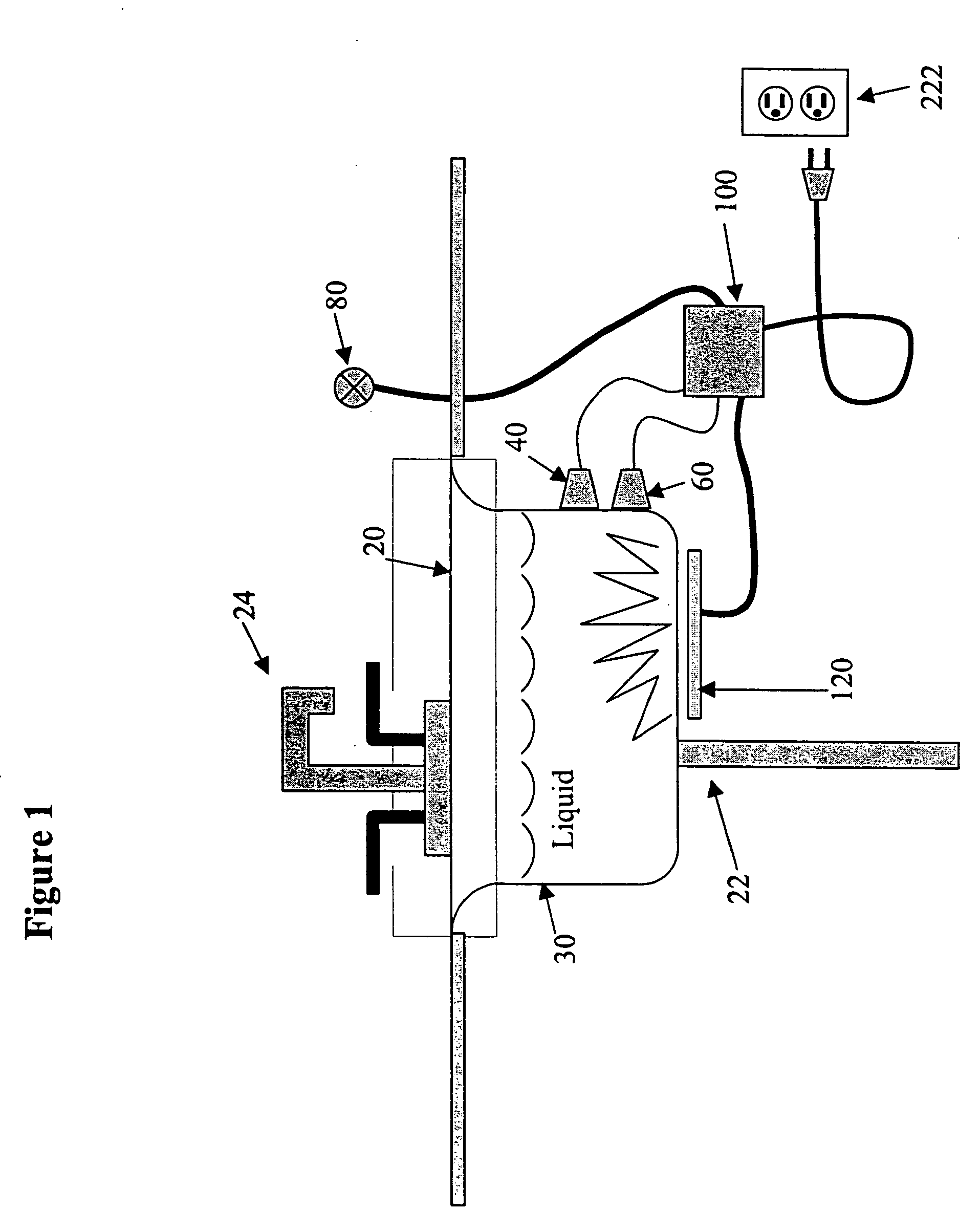 Apparatus for controlling the temperature of the water in a kitchen sink