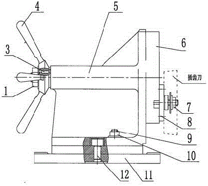 Negative rake angle grinding clamp for slotting cutter