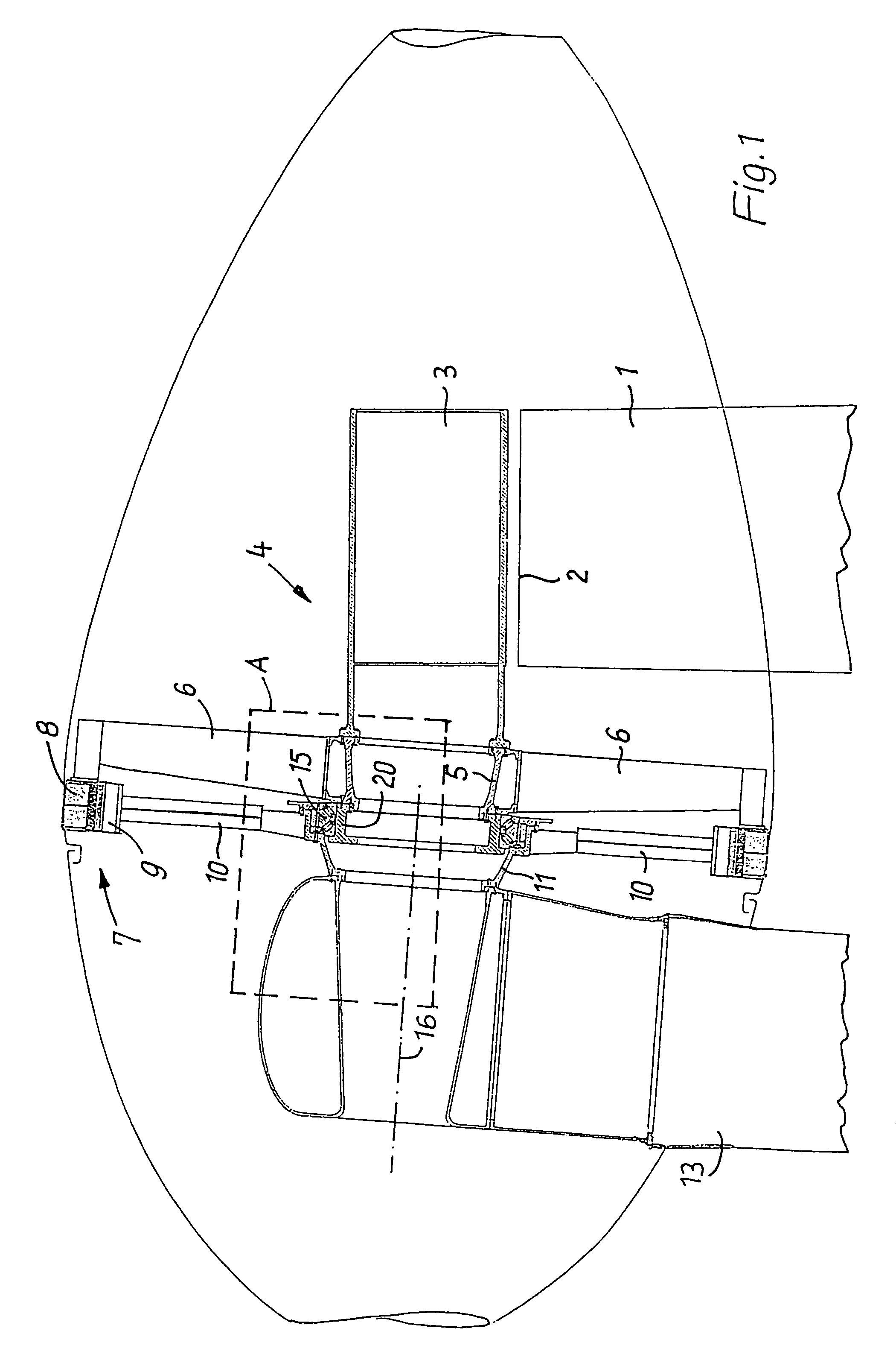 Wind energy unit comprising a hollow shaft for rotor hub and generator