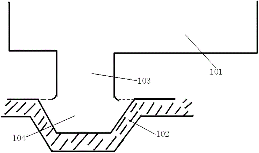 A battery casting and welding bottom mold mold