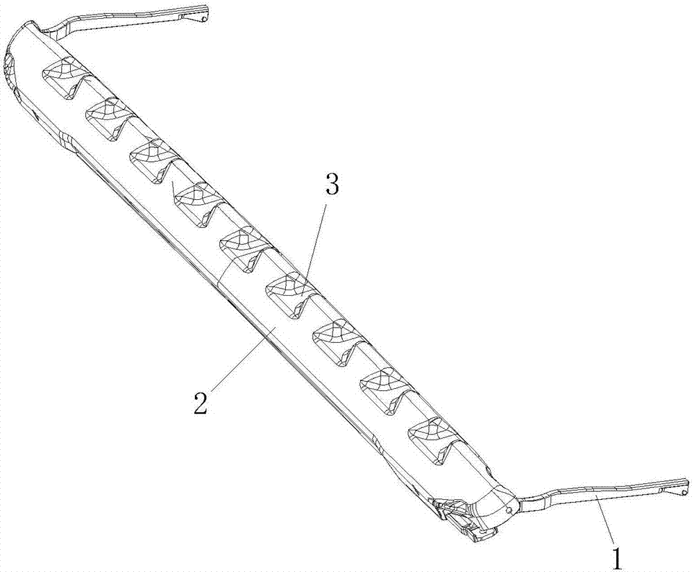 Embedded-type wind screen assembly for automobile skylight