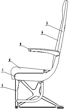 Light chair for aviation passengers
