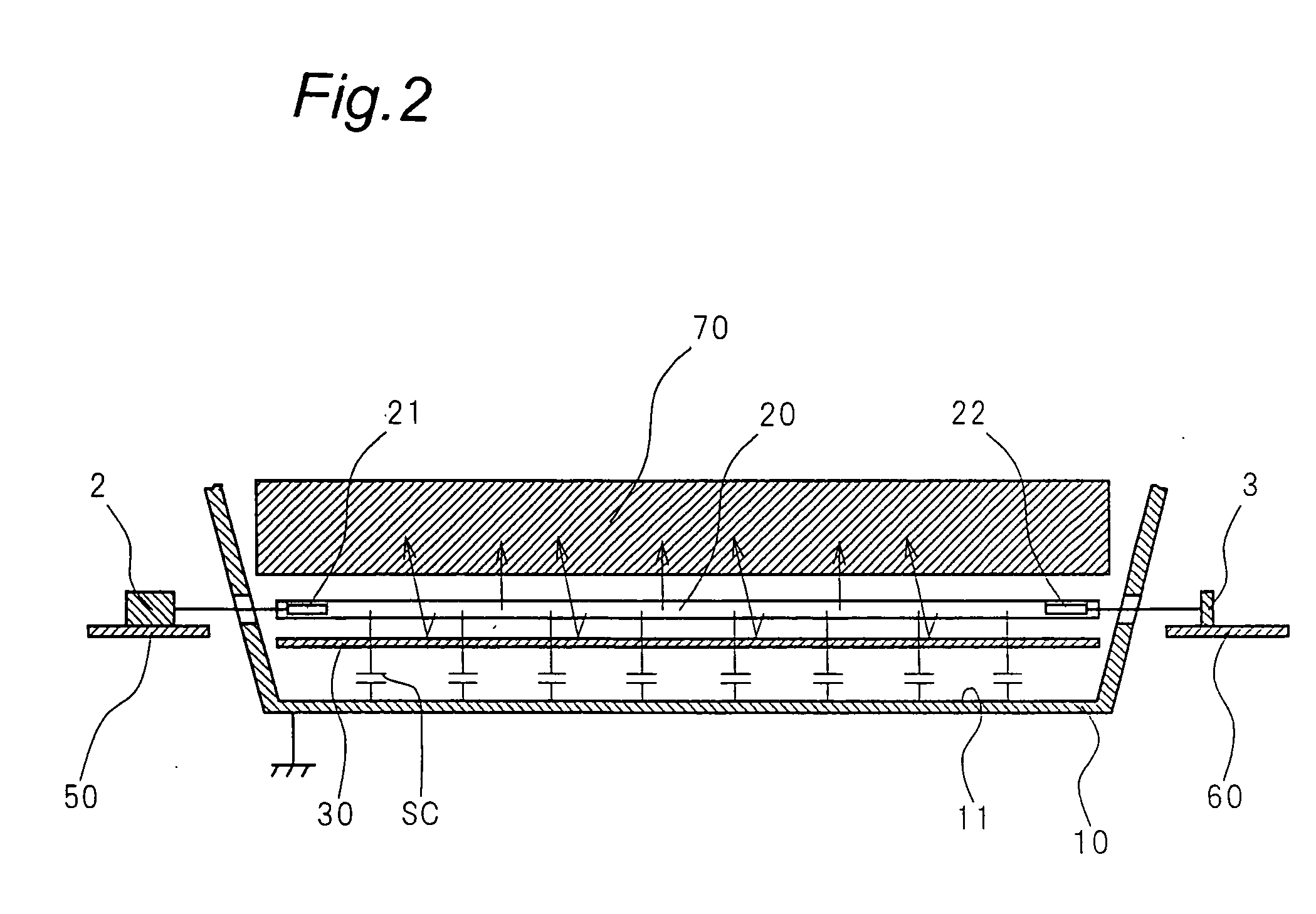 Cold-cathode tube lighting device for use in a plurality of cold-cathode tubes lit by two low-impedance power sources