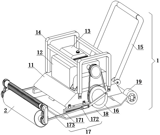 Asphalt laying reciprocating type compaction device for highway engineering construction and implementation method of asphalt laying reciprocating type compaction device