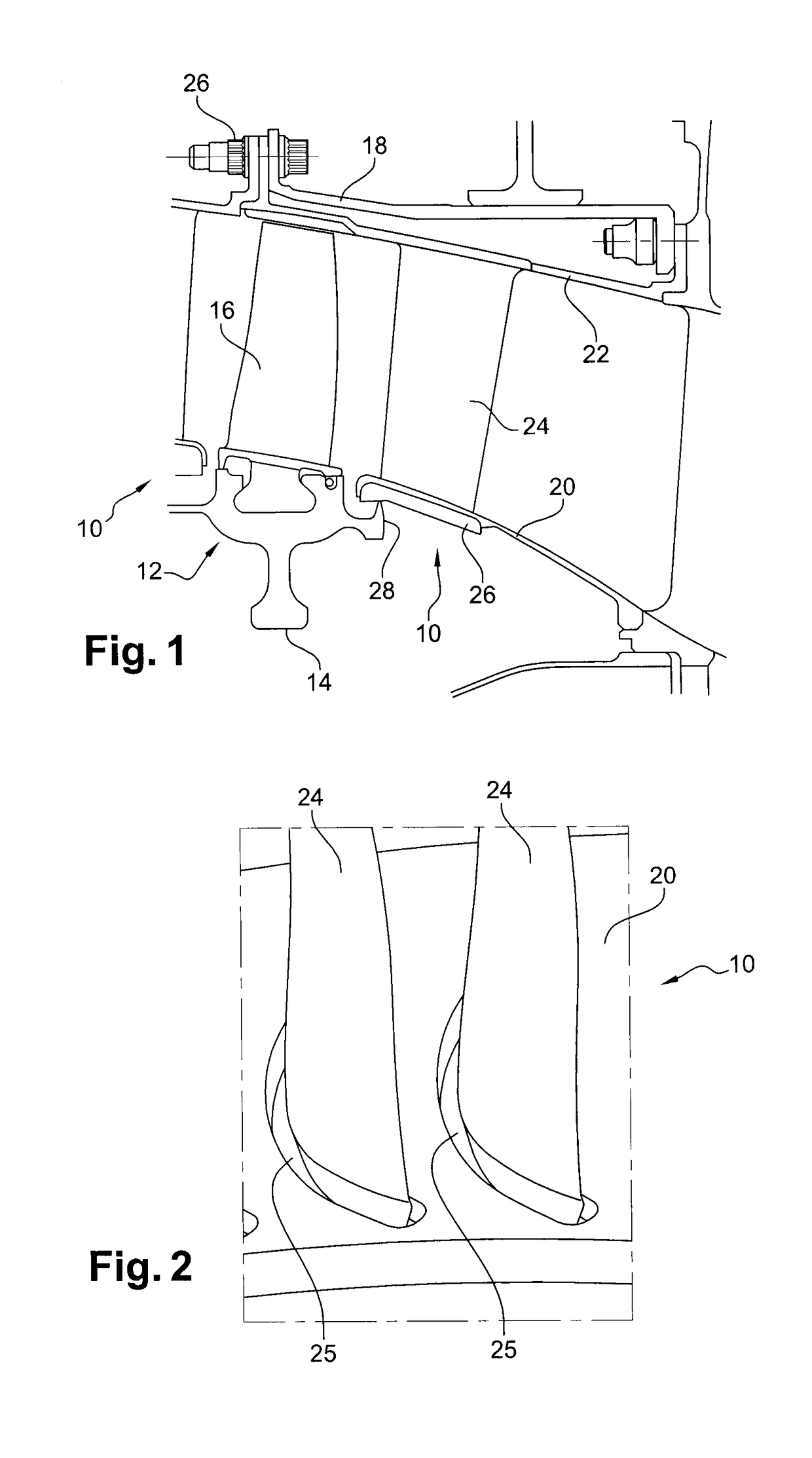 Compressor guide-vane stage for a turbine engine including a gasket between a vane and a shroud of the guide-vane stage