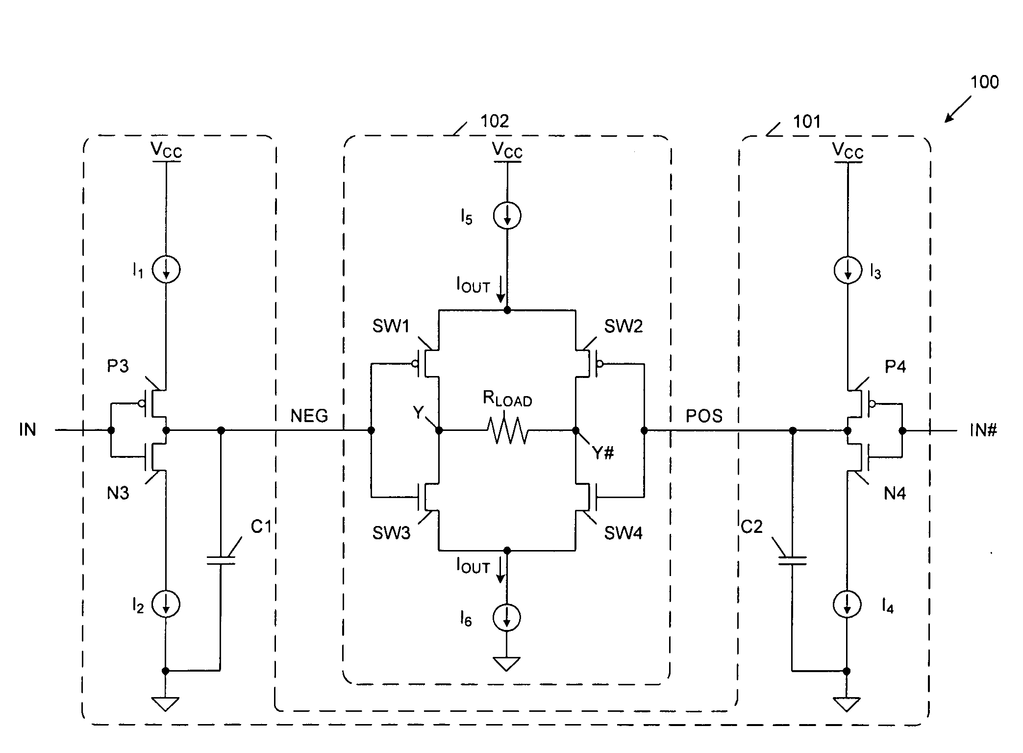 Output Slew Rate Control In Low Voltage Differential Signal (LVDS) Driver