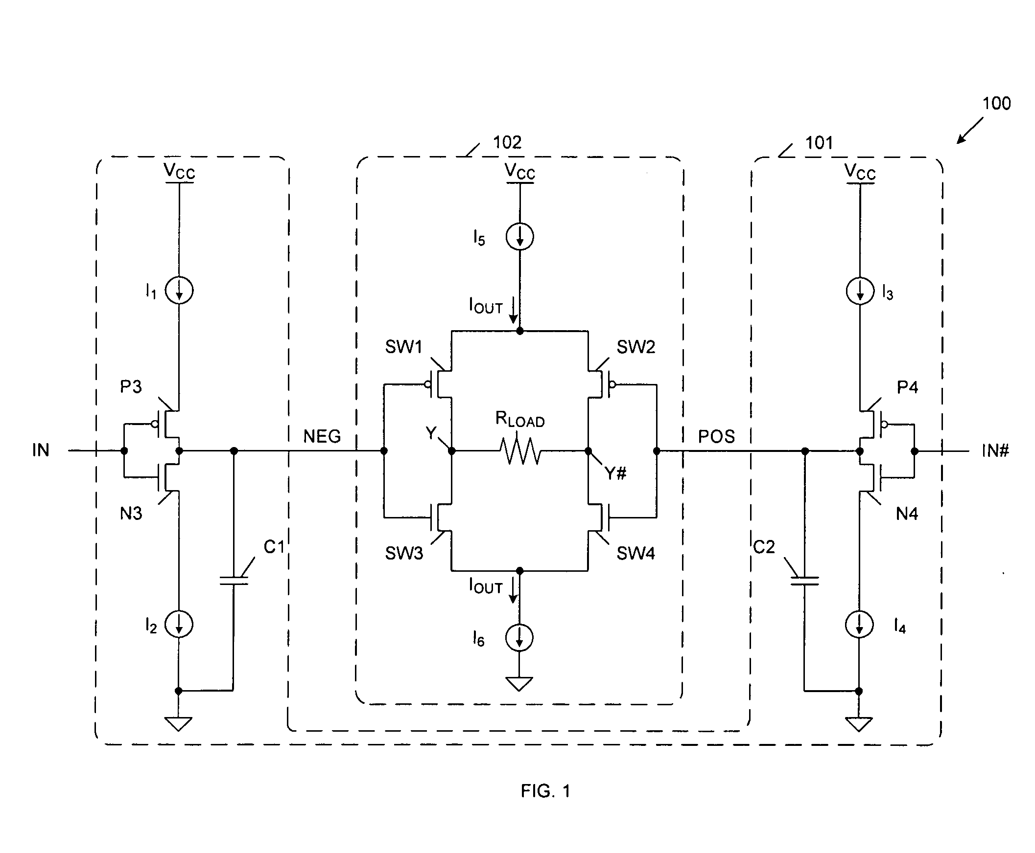 Output Slew Rate Control In Low Voltage Differential Signal (LVDS) Driver