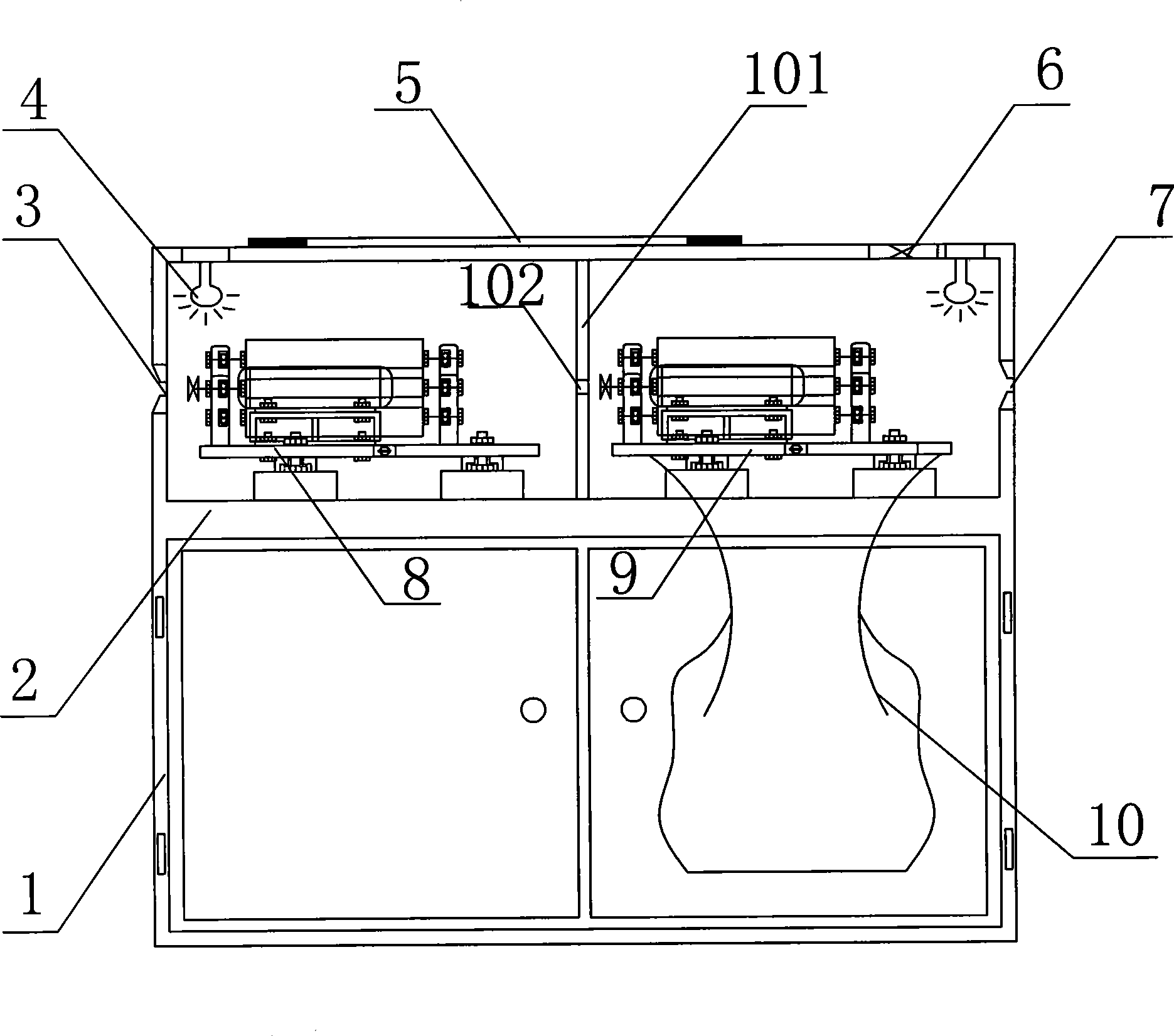 Core-rod grinding device
