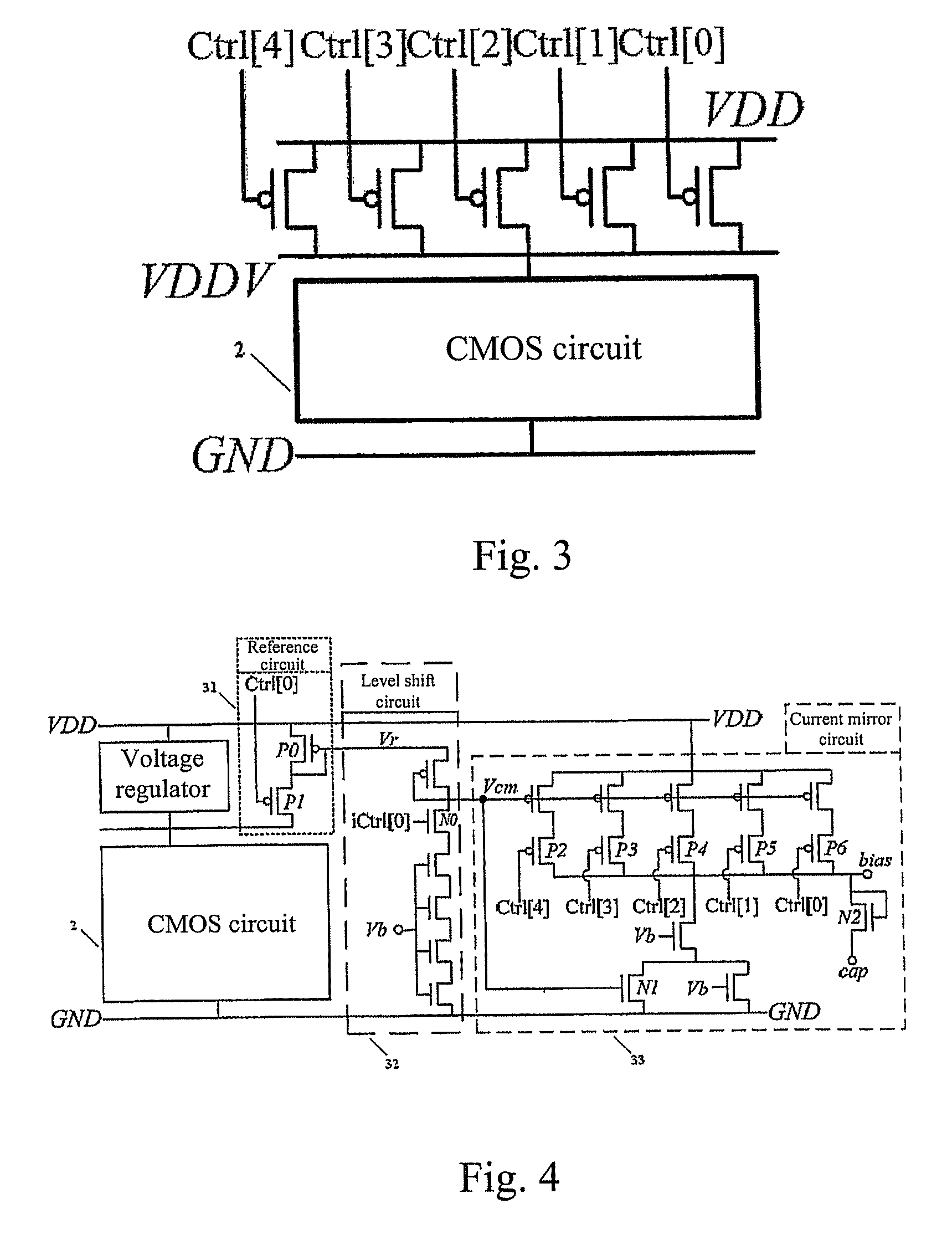 Self-aware adaptive power control system and a method for determining the circuit state