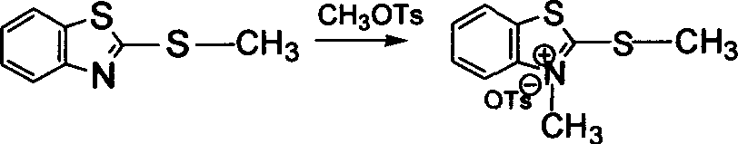 Solid phase synthesis process of thiazde orange cyanine dye