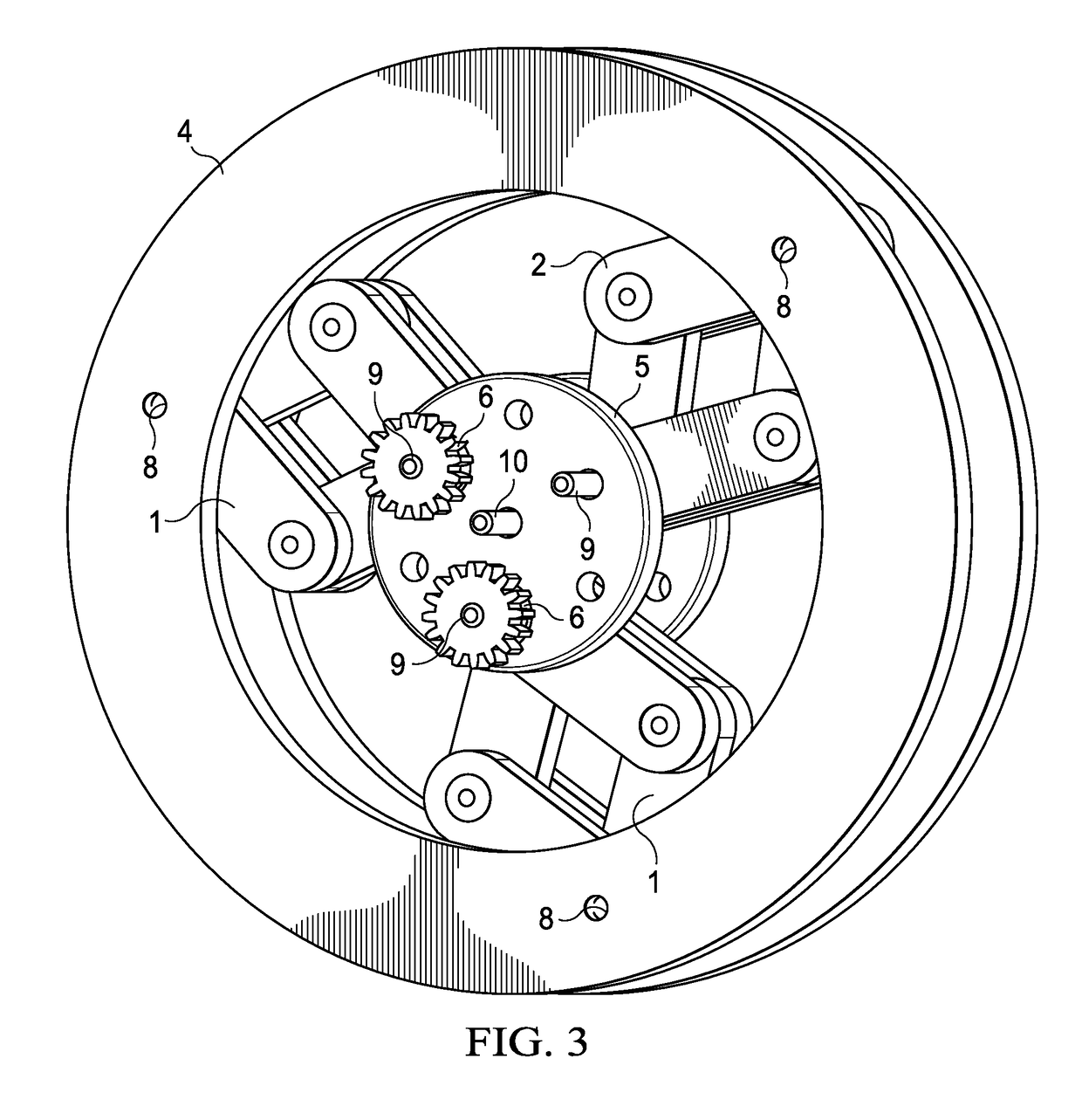 Two or Three Dimensional Oscillatory Motion to Rotary Motion Converter