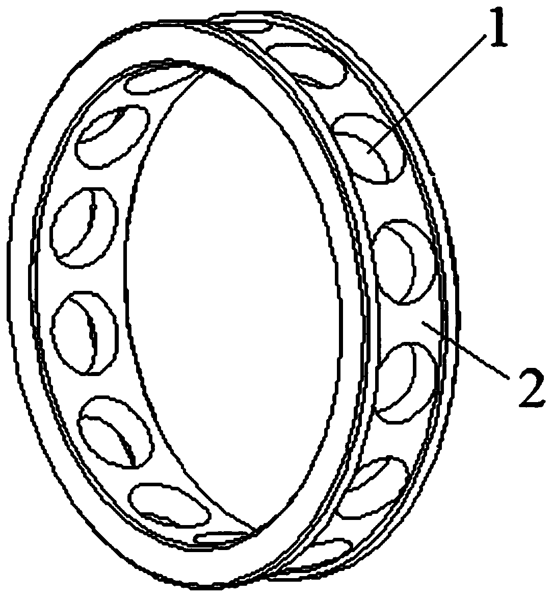 Bearing retainer and preparation method thereof