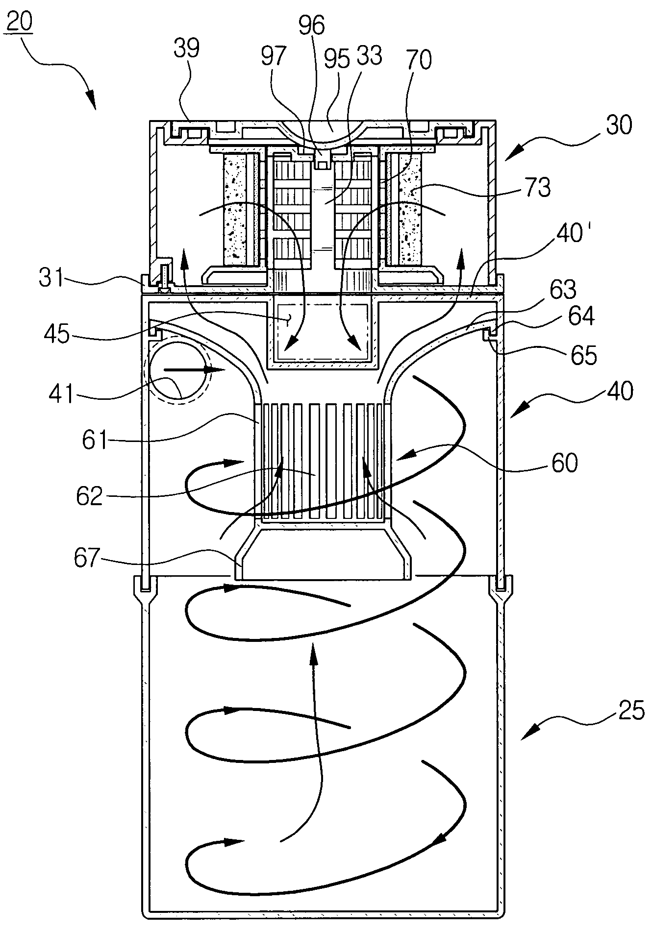 Cyclone dust collecting apparatus of vacuum cleaner