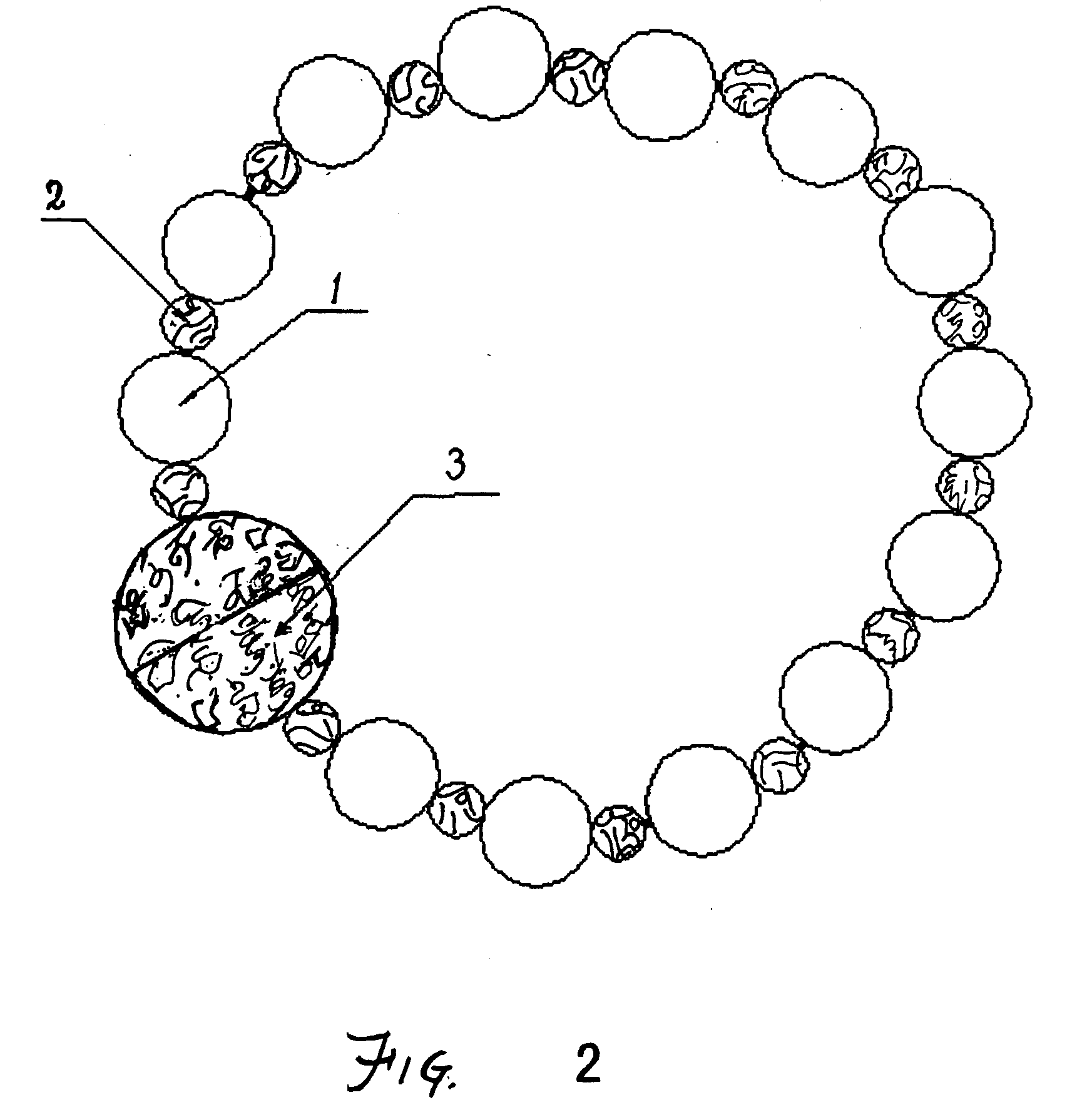 Bead chain with modified structure
