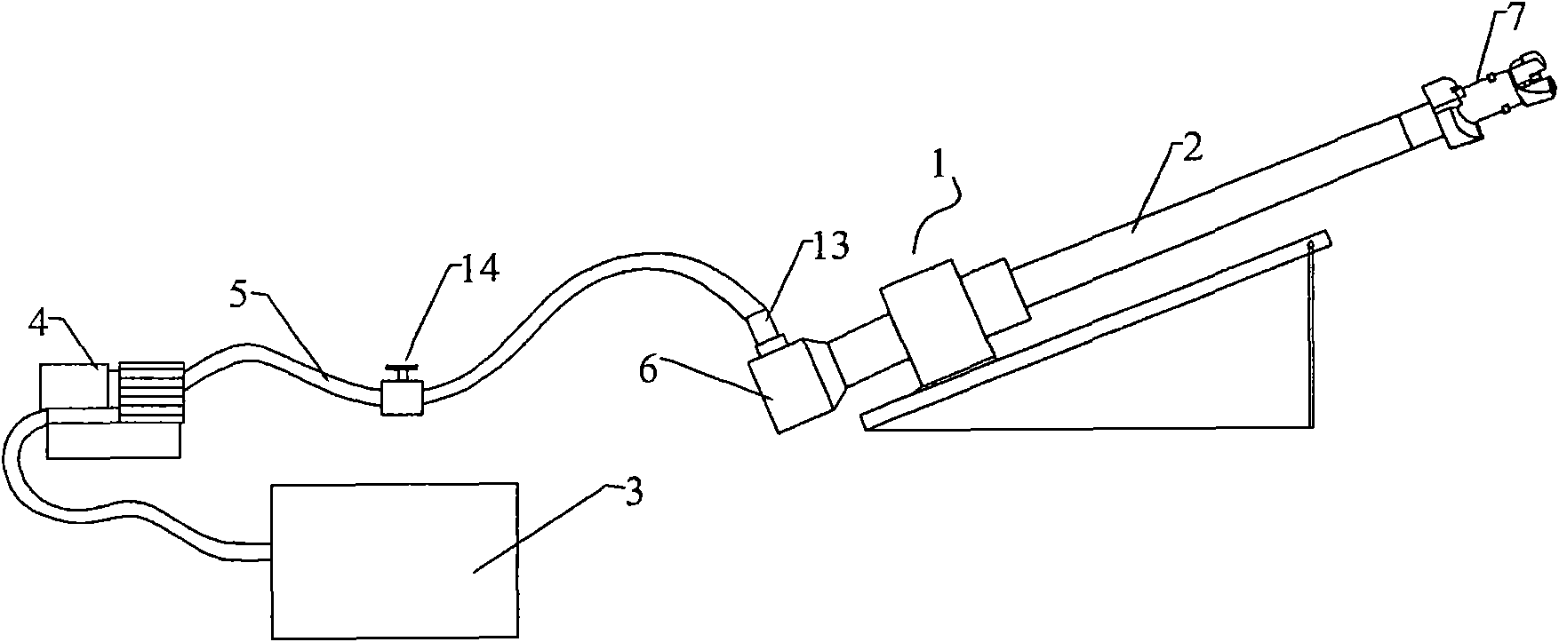 High-pressure water jet system and method for drilling and enlarging holes on coal bed