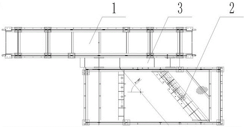 Full-sealing buffer anti-impact secondary transshipment system