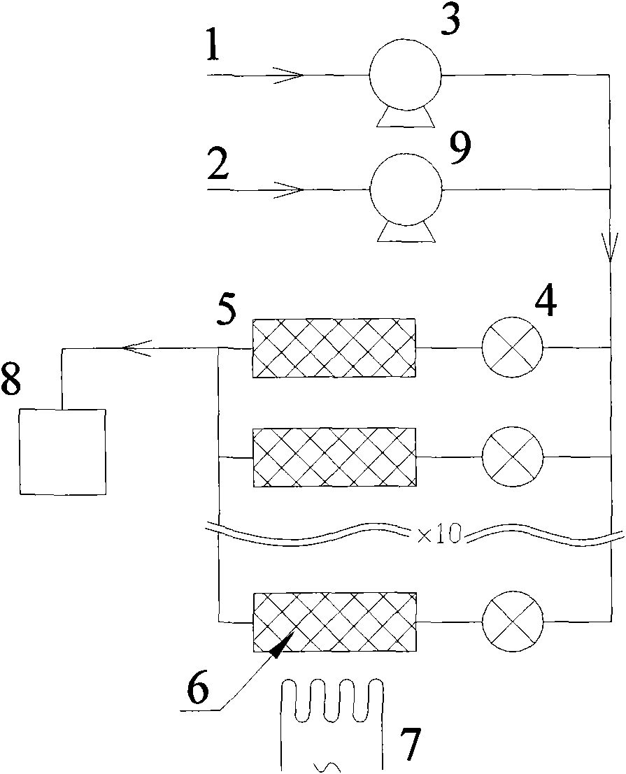 Device and method for continuously preparing biodiesel