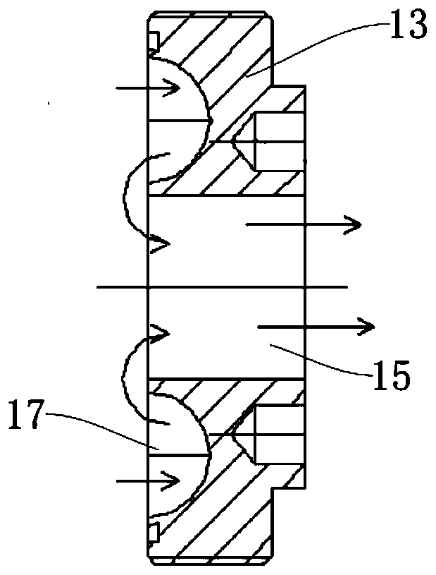 Movable pulse air pressure spraying water gun and fire extinguishing method