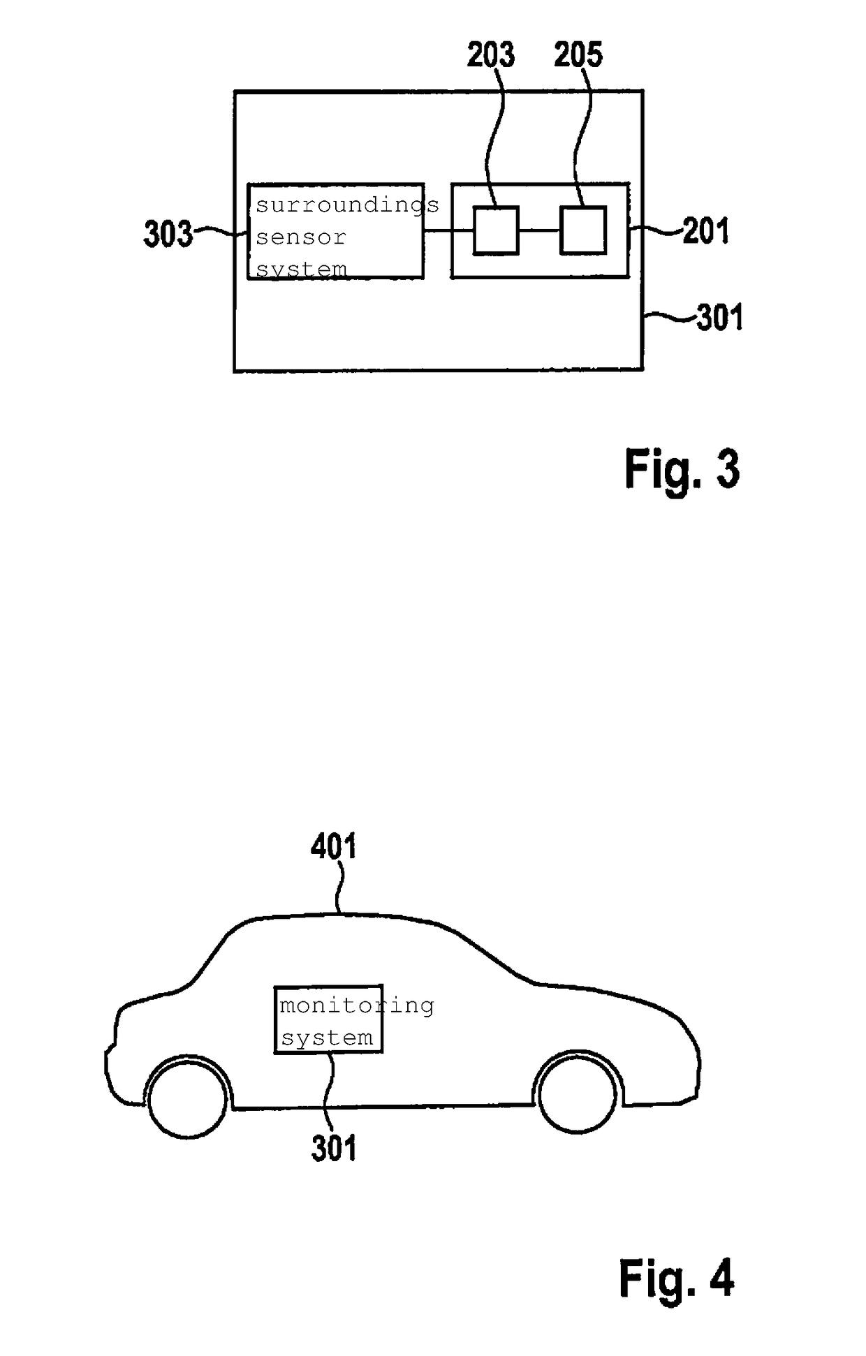 Method and device for monitoring a setpoint trajectory to be traveled by a vehicle for being collision free