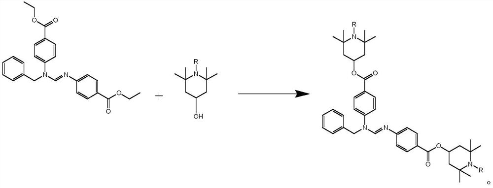 Hindered amine-containing liquid ultraviolet absorbent and preparation method thereof