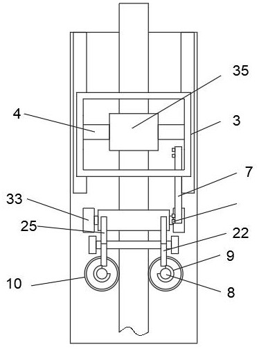 A stainless steel outer surface wire drawing processing device