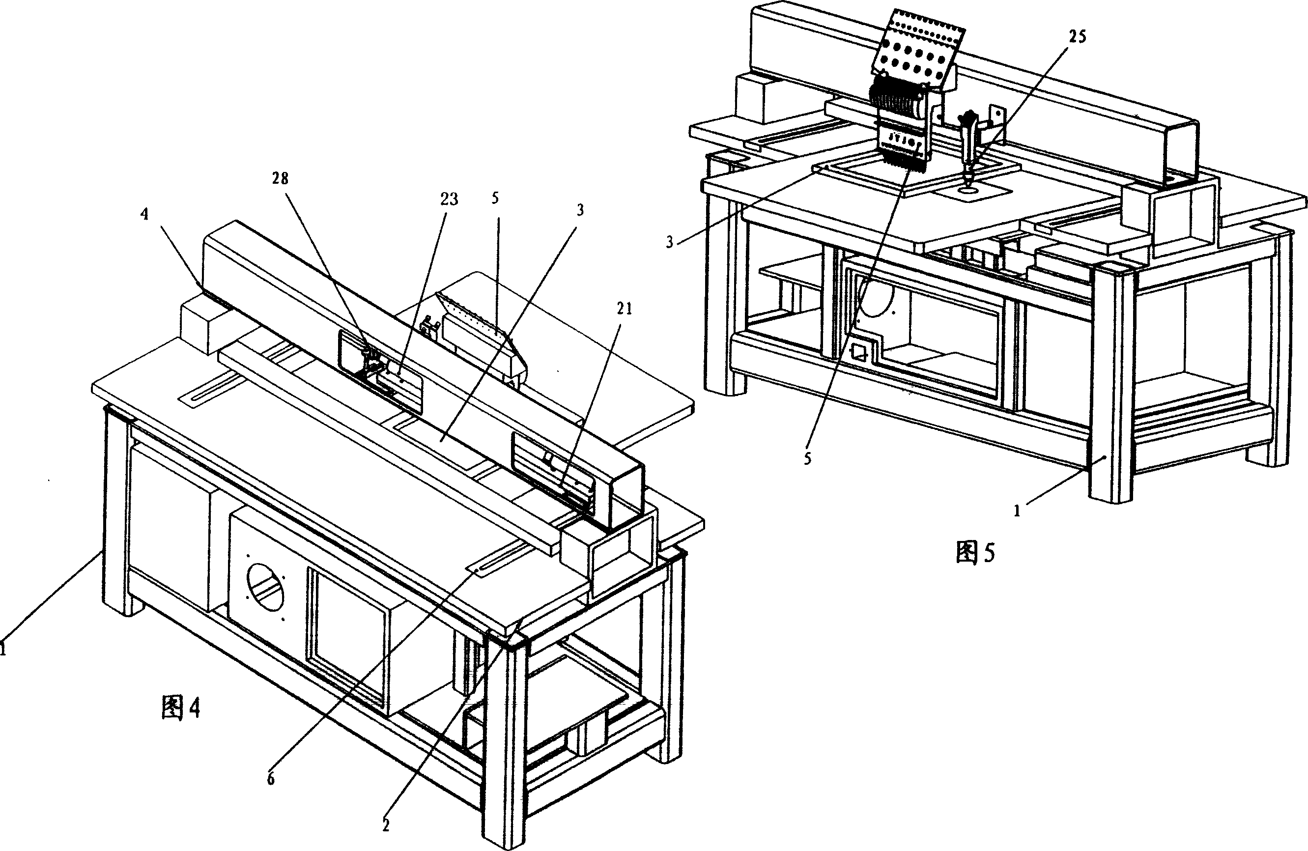 Laser embroidery integrated machine and processing method