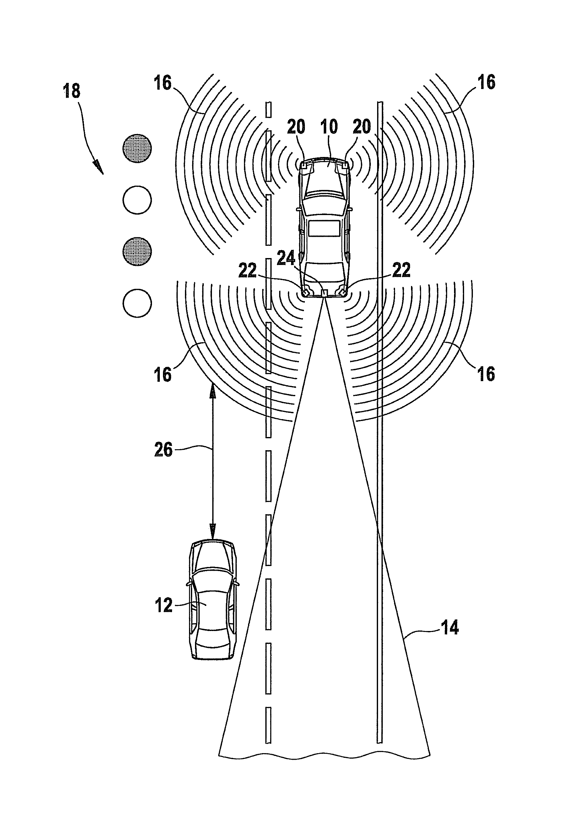 Method for detecting an environment of a vehicle
