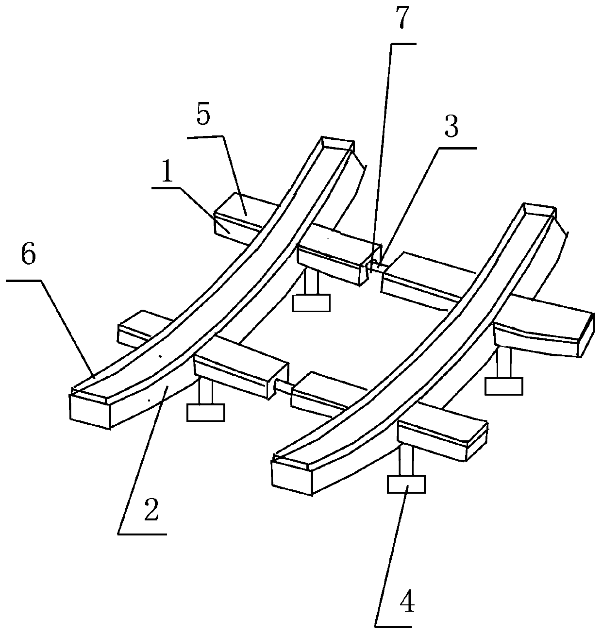 Saddle for placing coiled steel