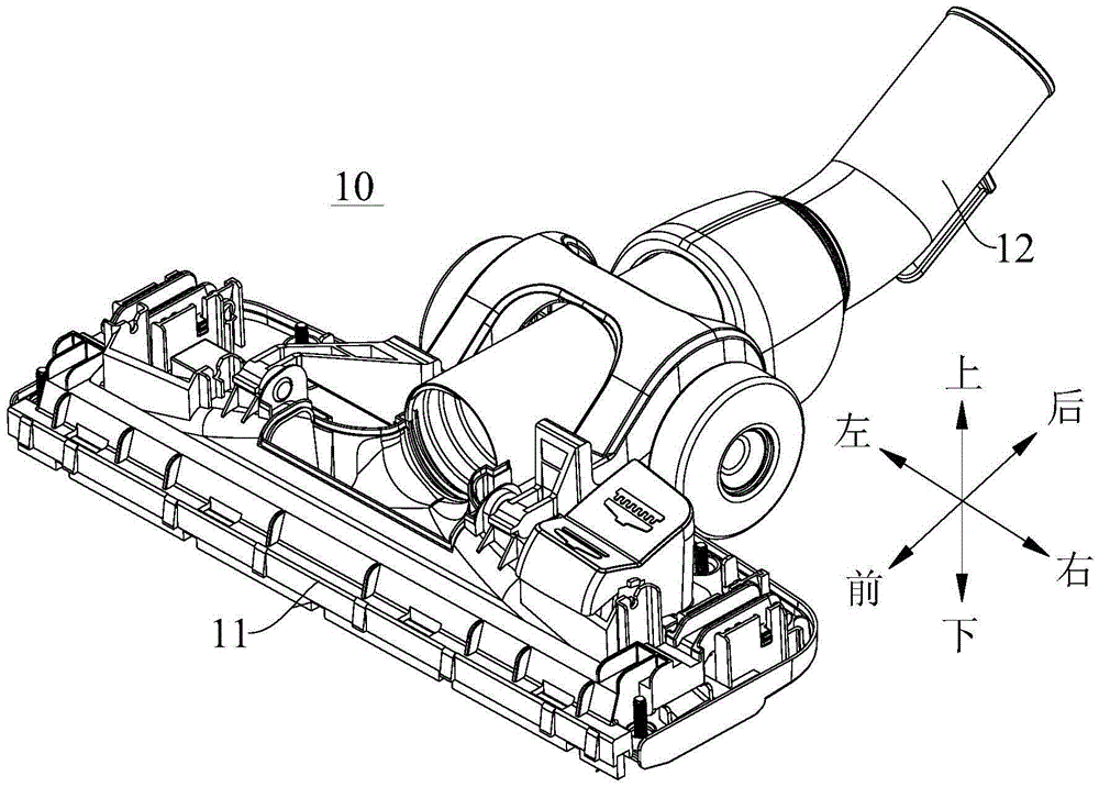 Ground brush assembly of dust collector and dust collector with ground brush assembly