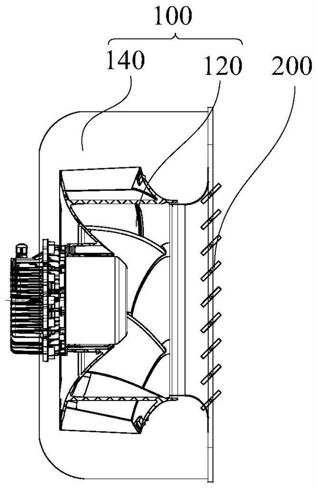 Draught fan assembly, air treatment device, control method and readable storage medium