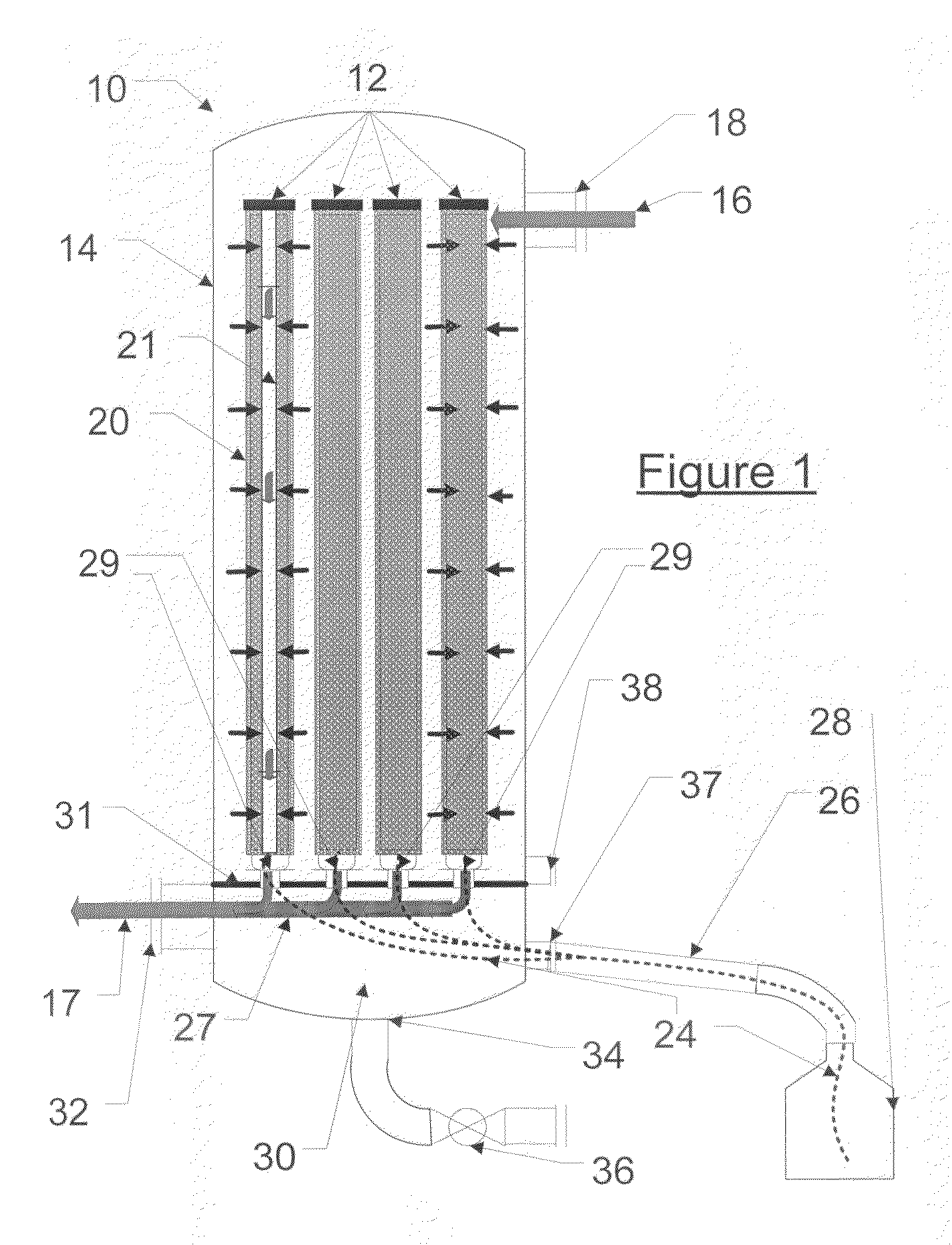 Process and system for separating finely aerosolized elemental mercury from gaseous streams