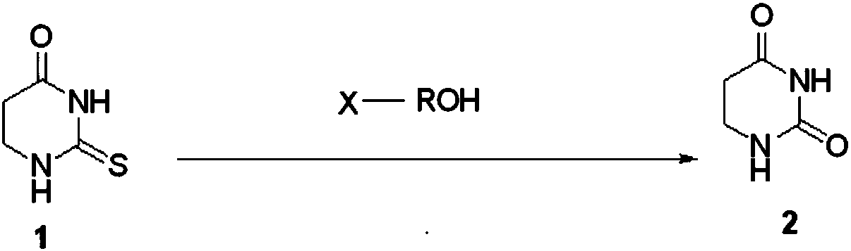 Green production process of uracil