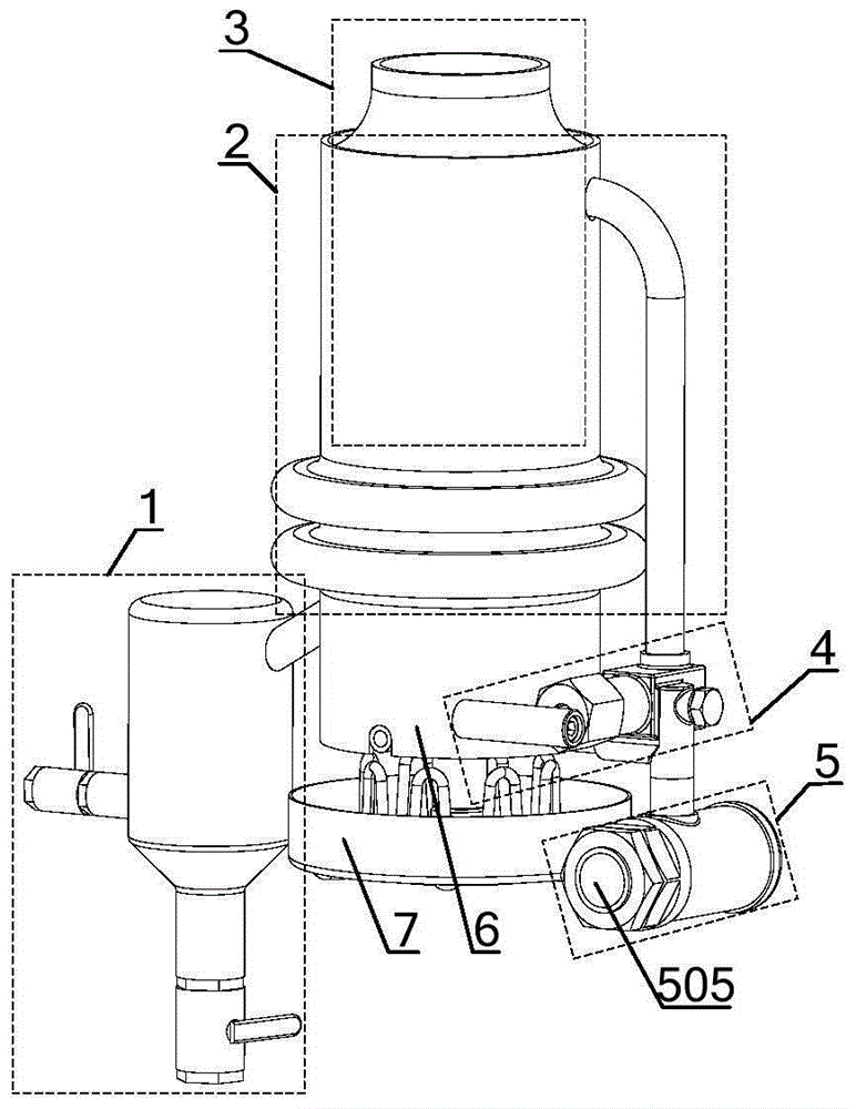 Alcohol-based fuel gasification combustion stove