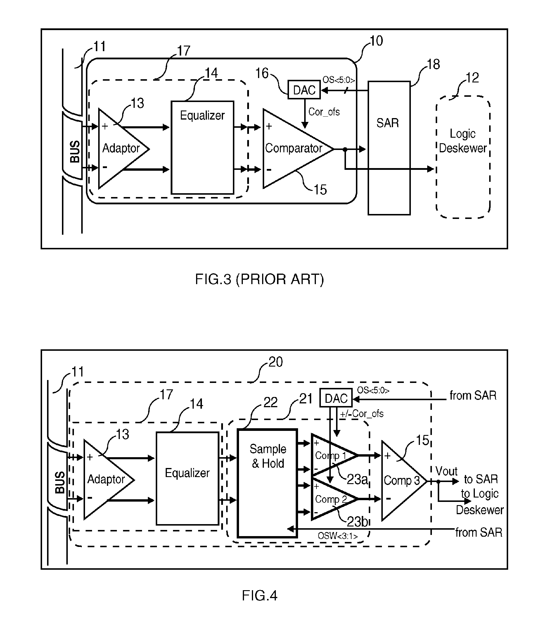 An improved receiver having full signal path differential offset cancellation capabilities