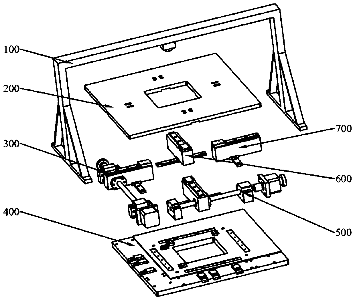 Precision sliding table for multi-workpiece parallel vision measurement