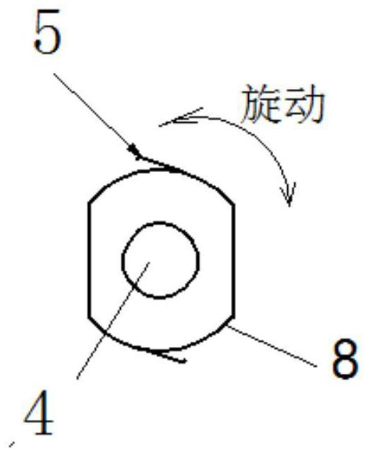 Telescopic and bendable gas monitoring meter connecting structure