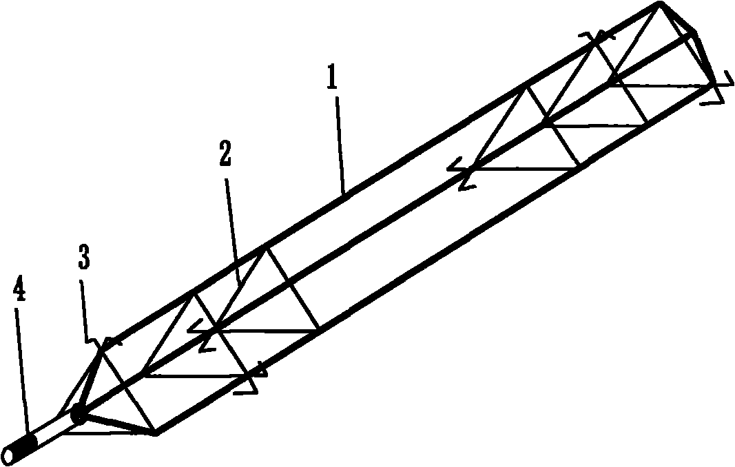 Grouting soil nail for triangularly arranging reinforcing steel bars