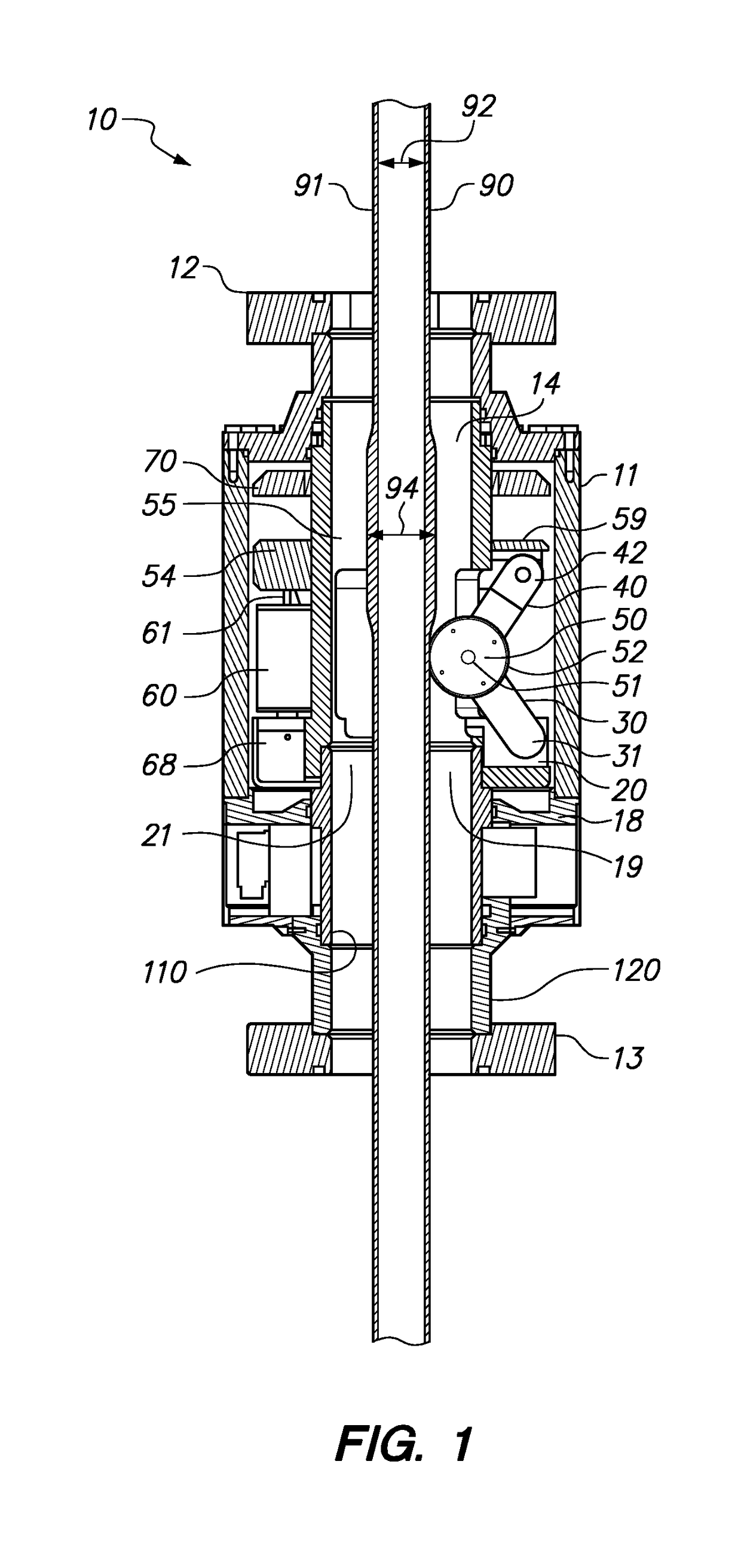 Apparatus for measuring a tubular string as it is lowered into a borehole and method