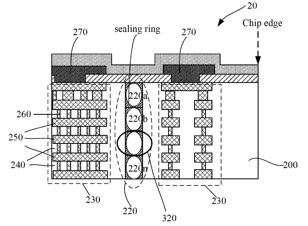 Method for manufacturing a seal ring structure to avoid delamination defect