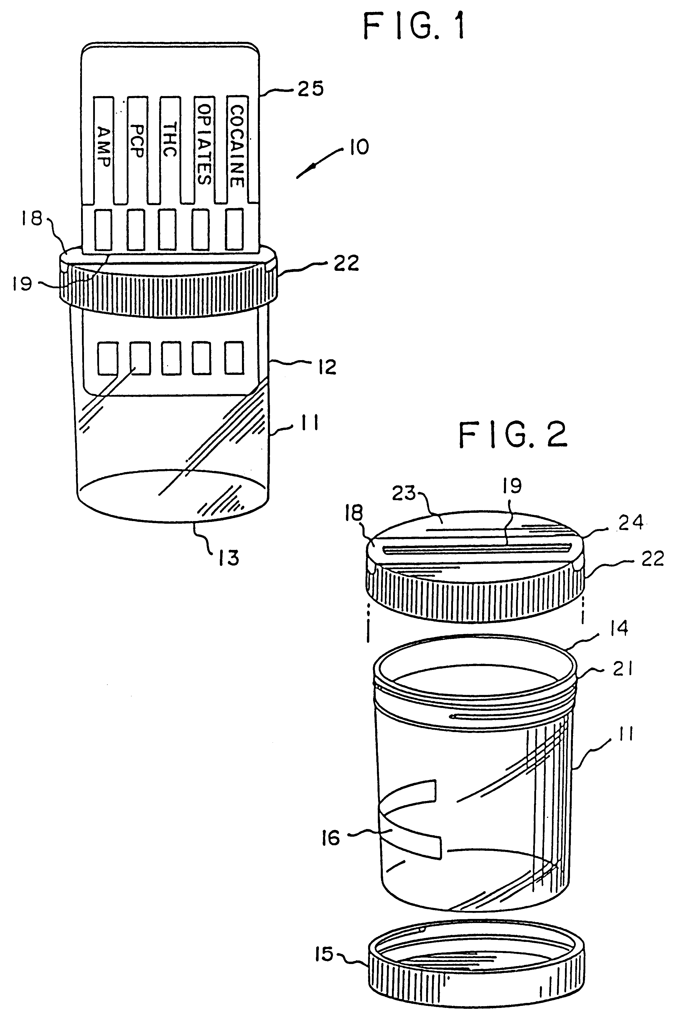 Device for the testing of fluid samples and process for making the device