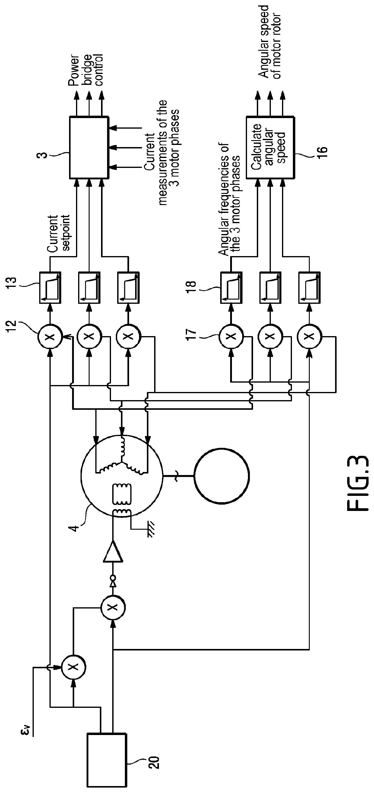 Device for controlling an electric motor