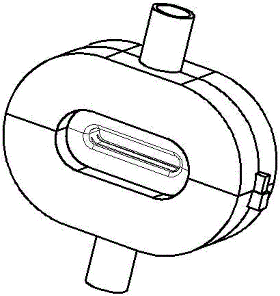 Blowing drying device for flat tube proximate matter