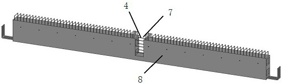 PC superposed beam primary and secondary beam one-time forming structure and construction method thereof